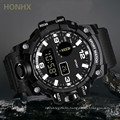 HONHX FN70 Digital Outdoor Electronic Watches Sports Military Wristwatch Men Silicone Watch